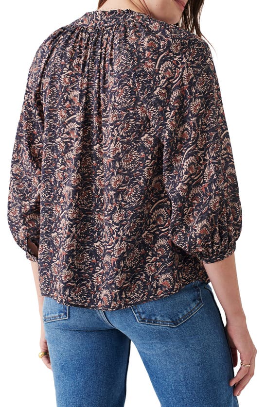 Faherty Portia Top In Artisan Block Print