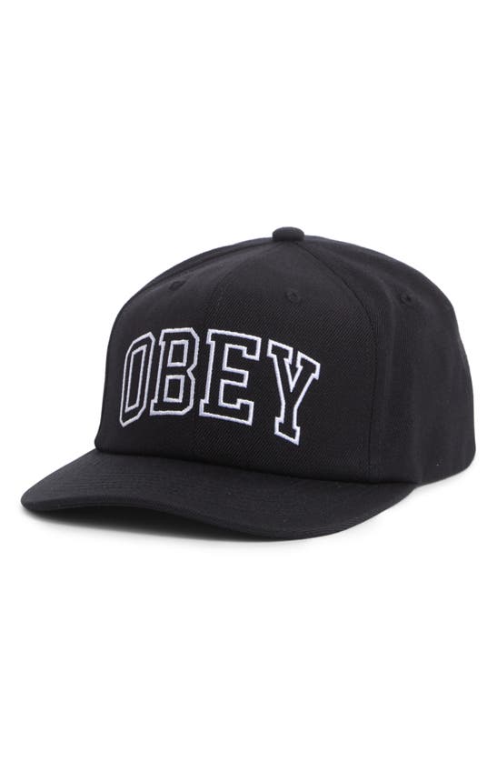 Shop Obey Rush Classic Snapback Cap In Black