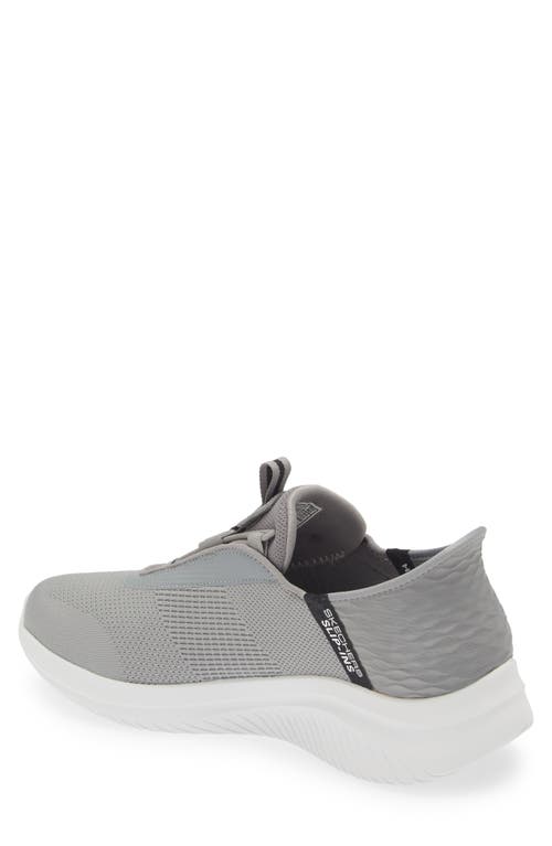 Skechers Ultra Flex 3.0 Slip-on Sneaker In Gray/black