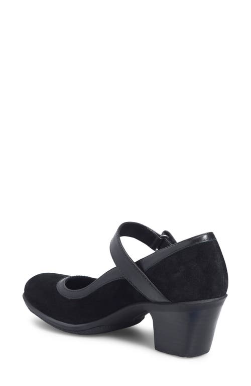 Shop Comfortiva Barnes Mary Jane Pump In Black Suede