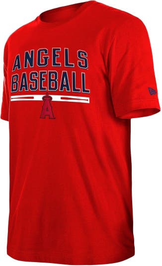 Lids Los Angeles Angels Fanatics Branded Official Wordmark T-Shirt - Red
