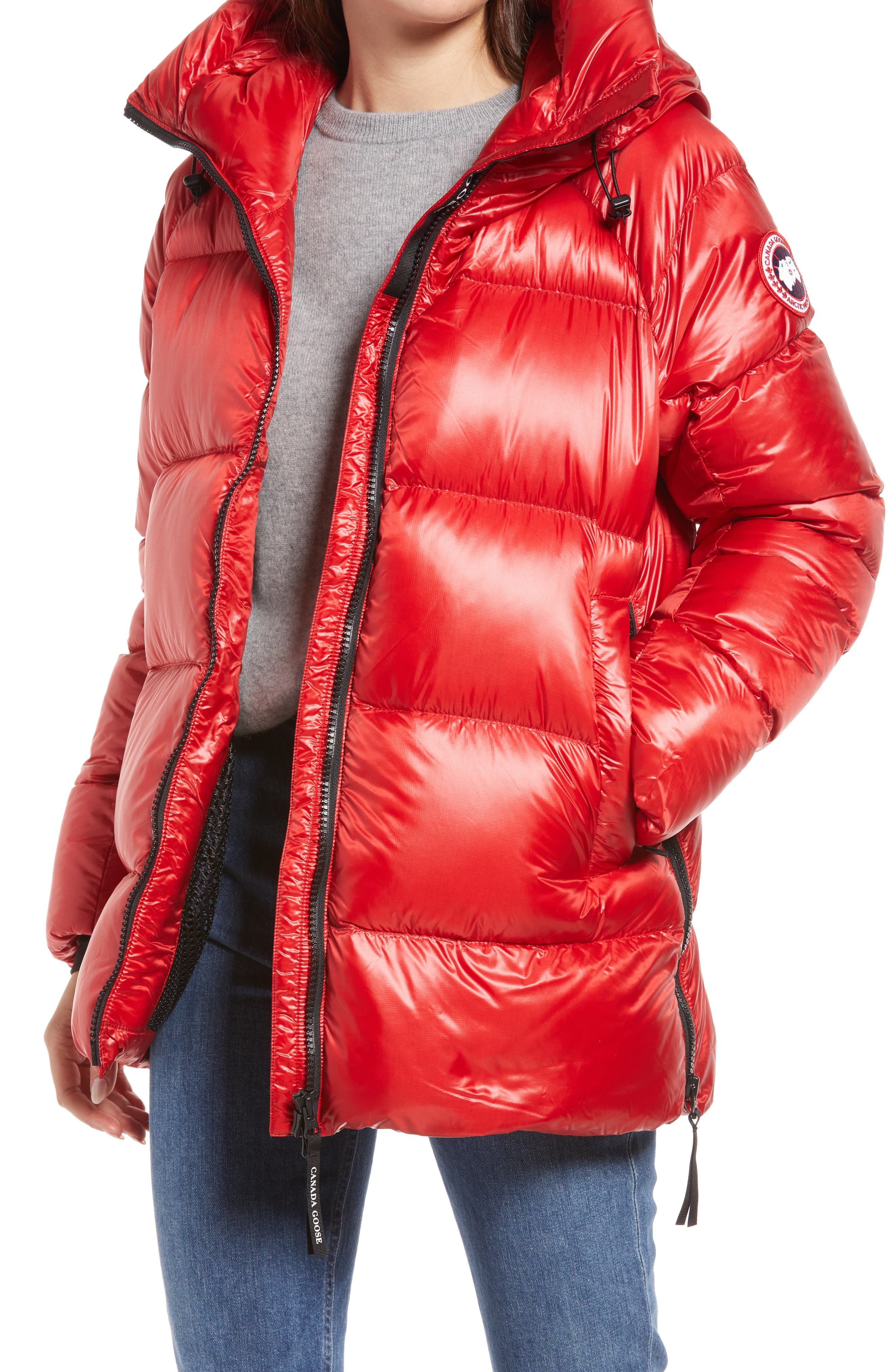 canada goose shiny puffer jacket