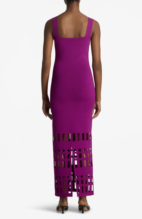 Shop St John St. John Collection Cutout Milano Knit Gown In Azalea