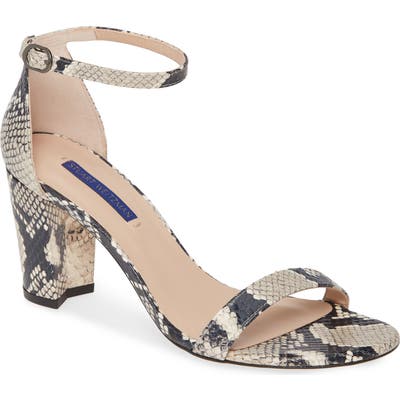 Stuart Weitzman Nearlynude Ankle Strap Sandal, Brown