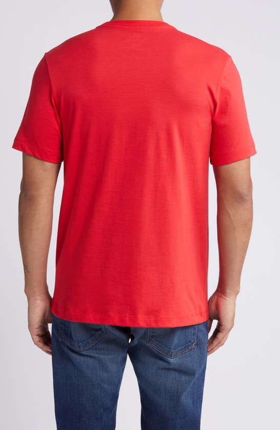 Shop Nike Sportswear Club Crew Neck T-shirt In University Red/white