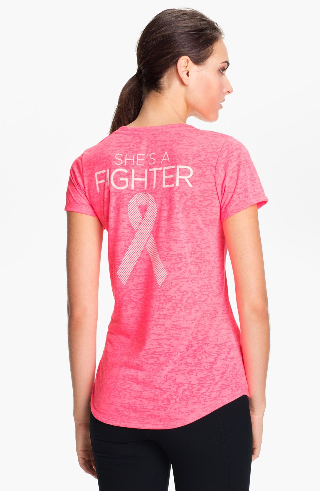 Under Armour 'Power in Pink She's a Fighter' Tee Nordstrom