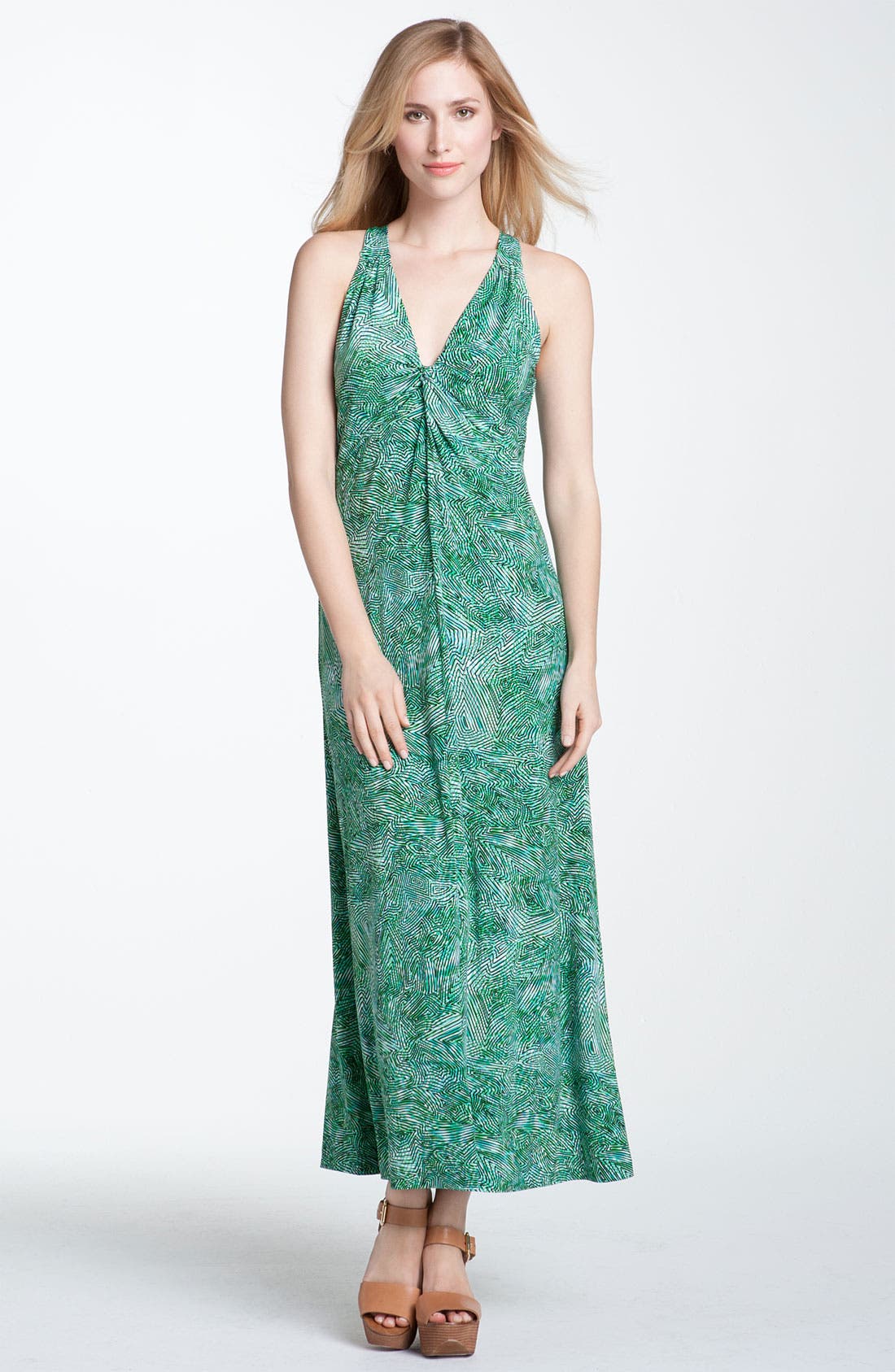 Chaus VNeck Twist Knot Maxi Dress Nordstrom