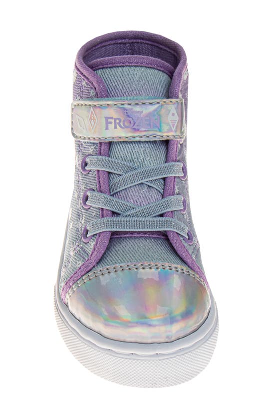 Shop Josmo Kids' Frozen High Top Sneaker In Purple