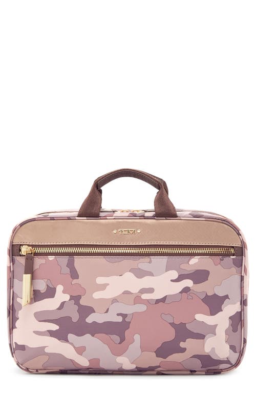Tumi Madina Nylon Cosmetics Bag in Camouflage Pink