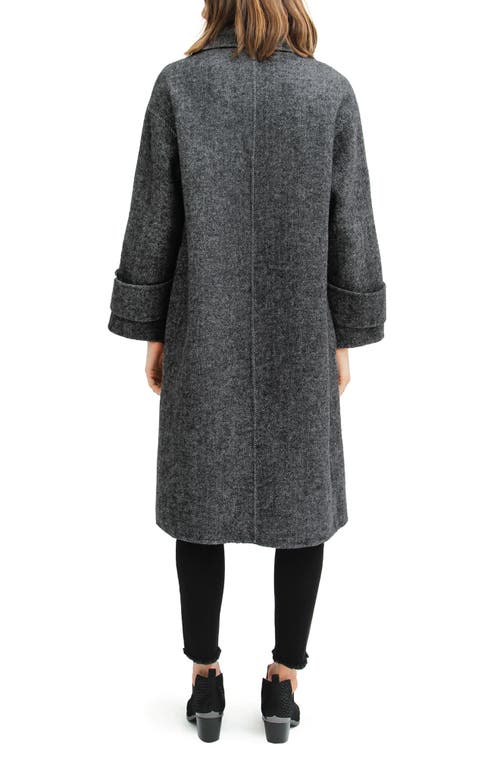 Belle & Bloom Rumor Has It Wool Blend Coat In Charcoal