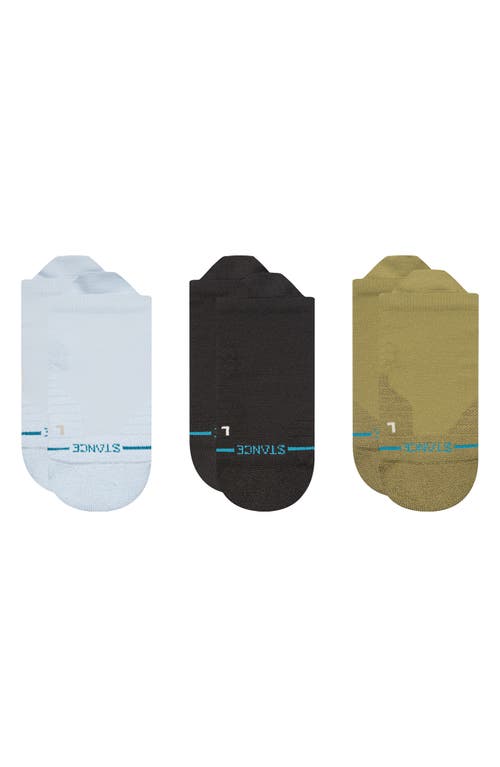 Stance Iconic Mid 3-pack Assorted Tab Socks In Iceblue