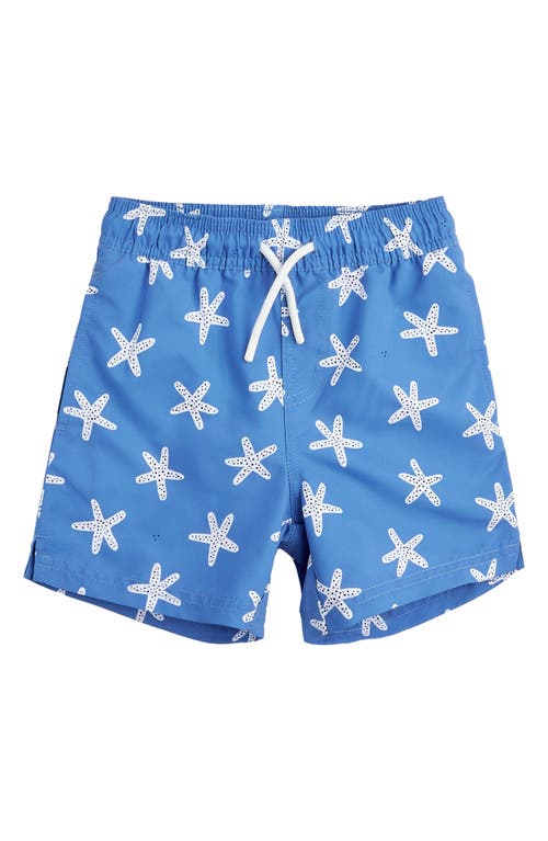 Petit Lem Kids' Starfish Print Swim Trunks Blue at Nordstrom,