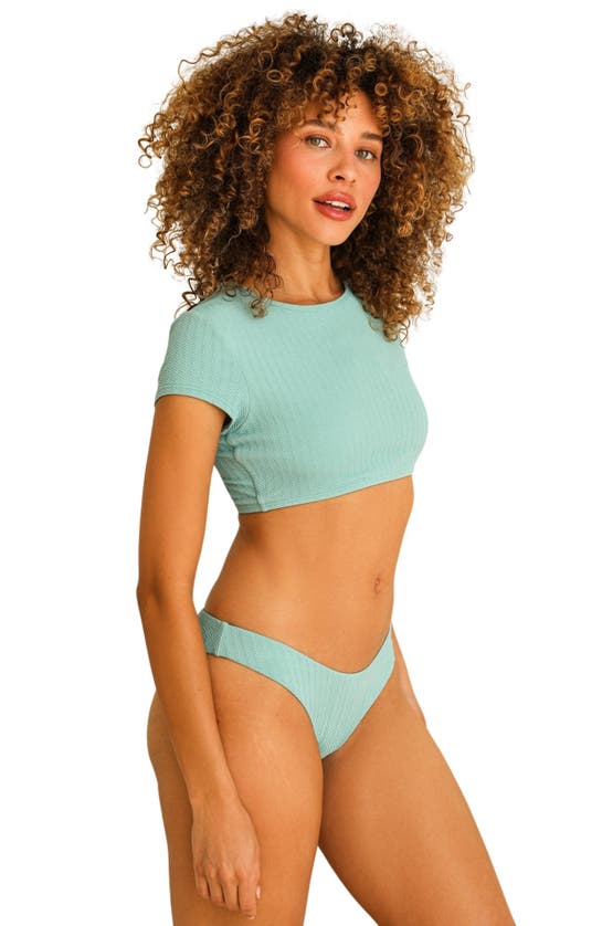 Dippin Daisys Joni Celestial-blue Crop Top In Surf Rider