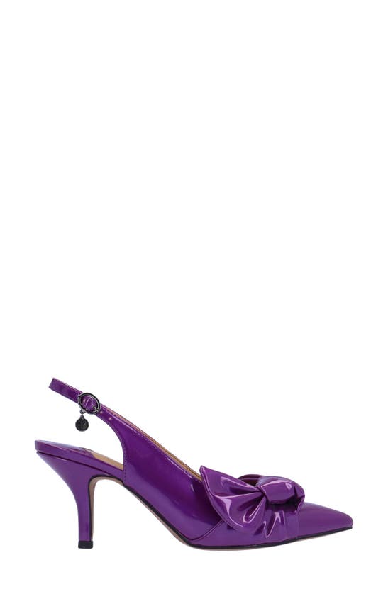 Shop J. Reneé Lenore Pointed Toe Slingback Pump In Purple