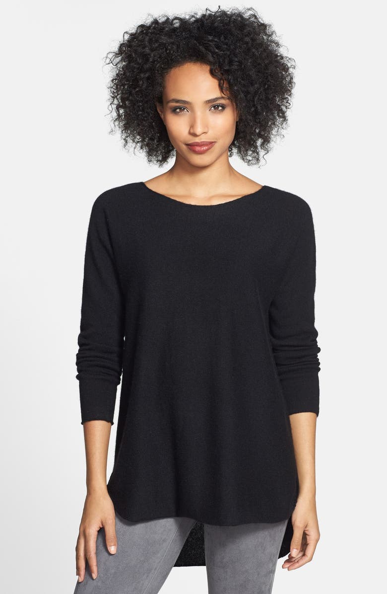 Halogen® High/Low Cashmere Tunic Sweater | Nordstrom