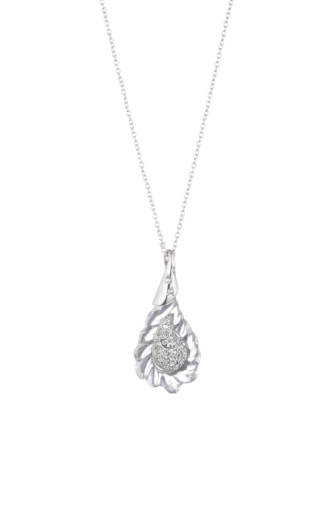 Alexis Bittar Crystal Encrusted Paisley Rope Necklace