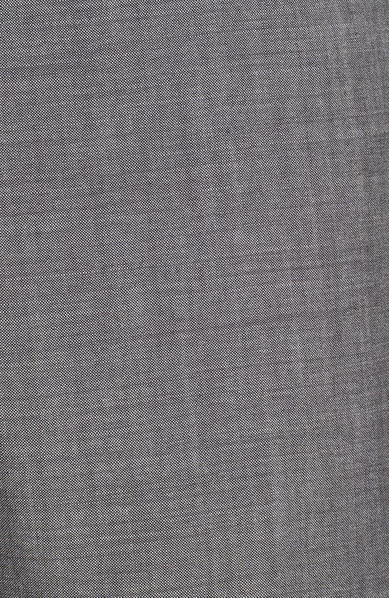 Shop Hugo Boss 'jeffrey Us' Flat Front Pinpoint Wool Trousers In Dark Grey