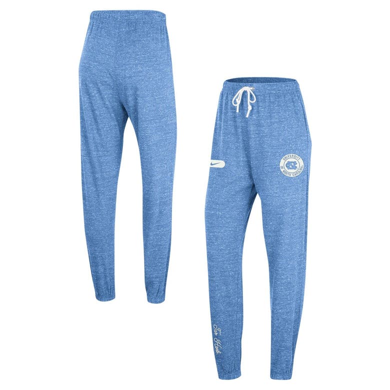 Shop Nike Carolina Blue North Carolina Tar Heels Gym Vintage Multi-hit Jogger Pants In Light Blue