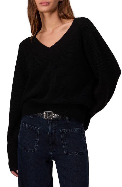 Shop Rag & Bone Kaylee V-neck Cashmere Sweater In Black