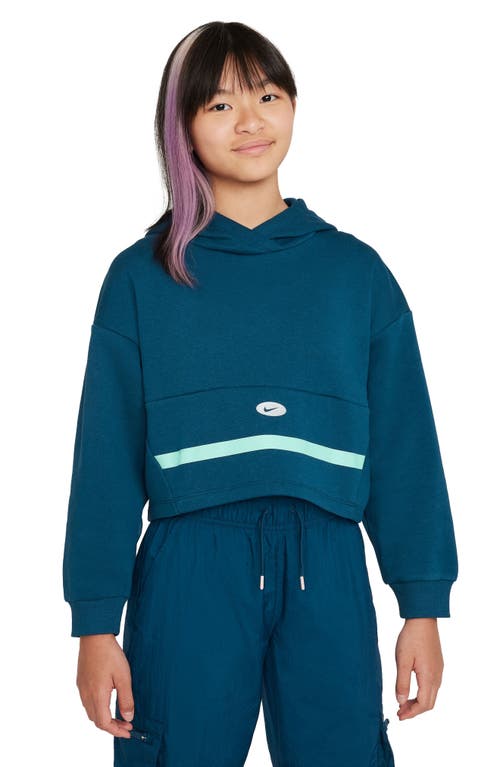 Nike Kids' Sportswear Icon Clash Hoodie in Valerian Blue/Mint Foam