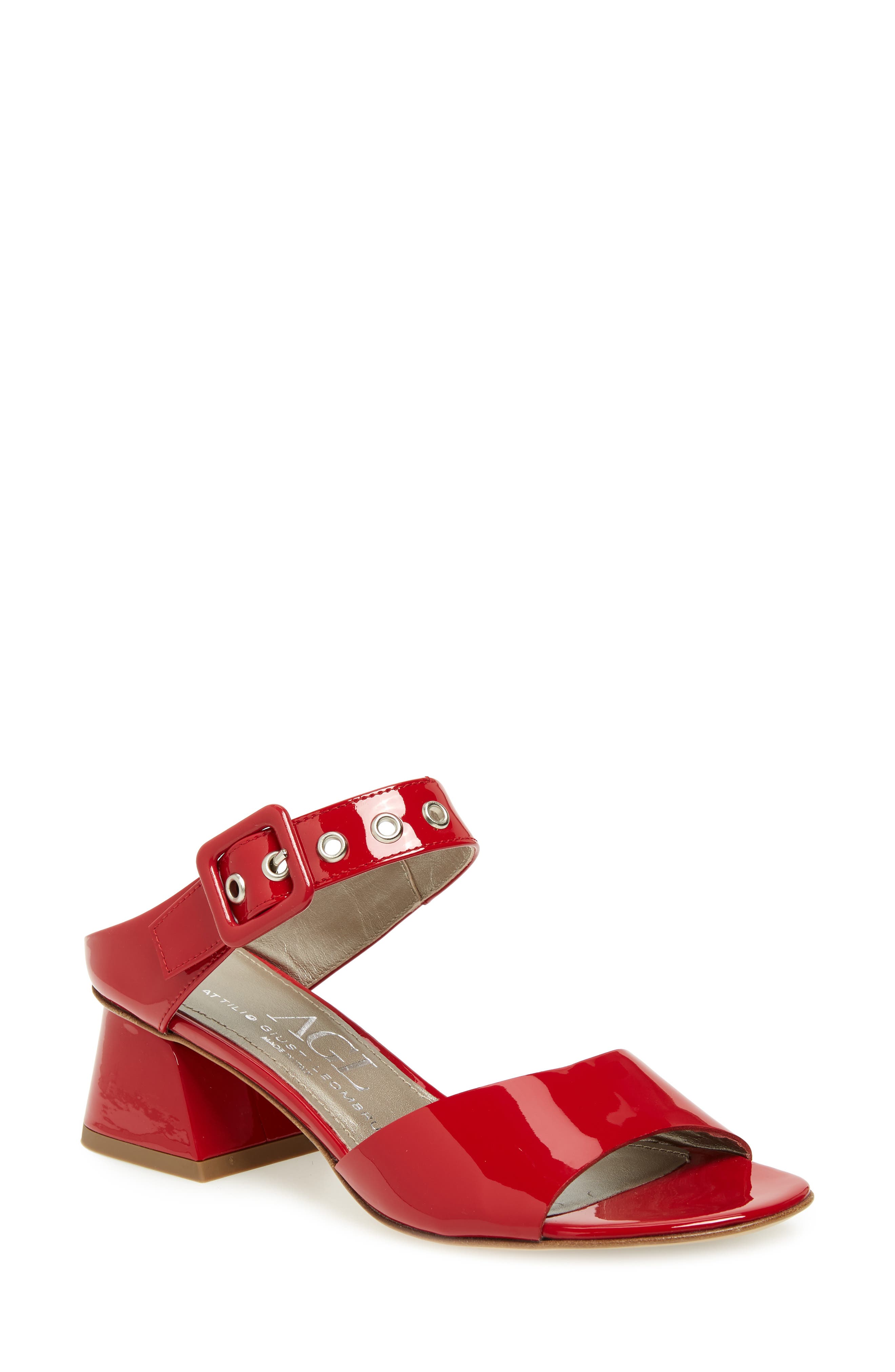 Agl Slide Sandal, Red