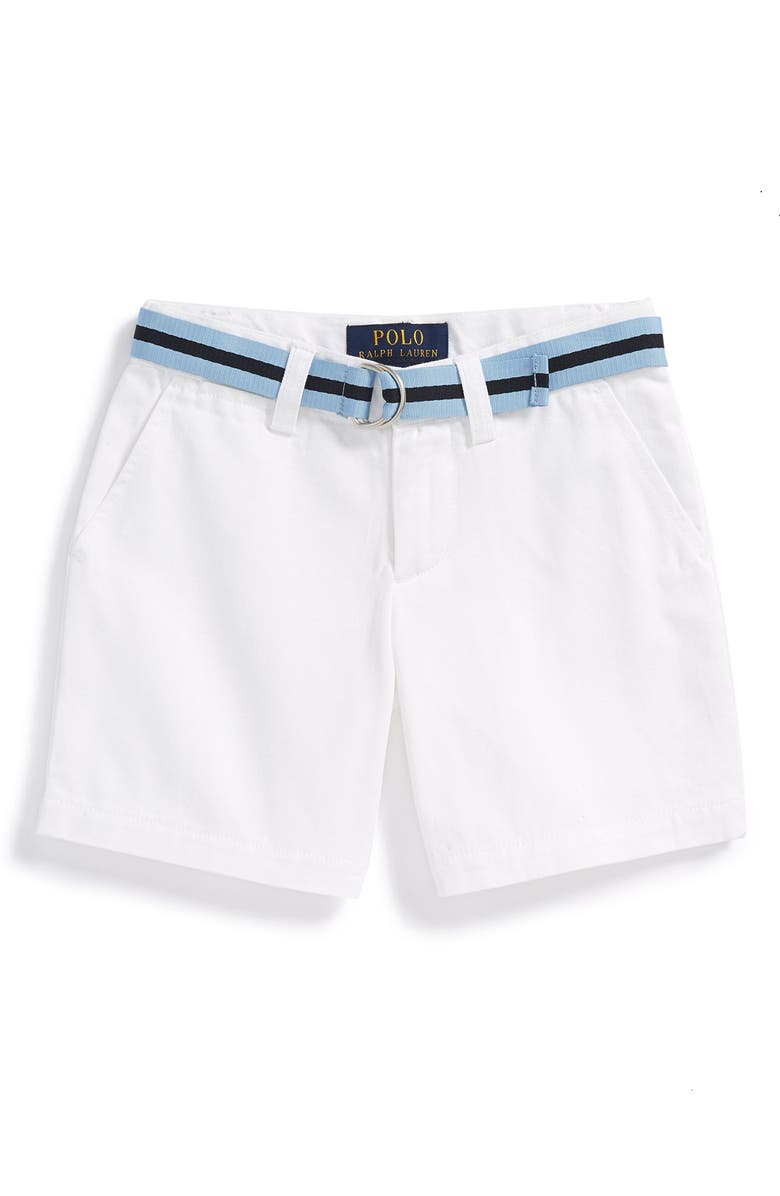 Ralph Lauren 'Prospect' Flat Front Cotton Shorts (Toddler Boys) | Nordstrom