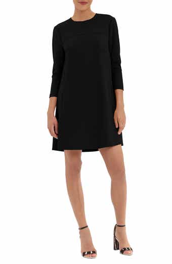 DONNA MORGAN FOR MAGGY U Hardware Long Sleeve Fit Flare Dress Nordstromrack