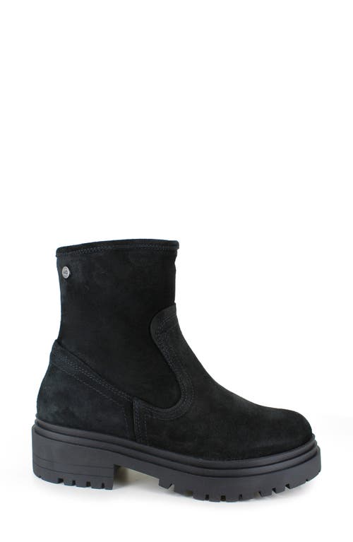 National Comfort Rafaela Platform Bootie In Black Suede