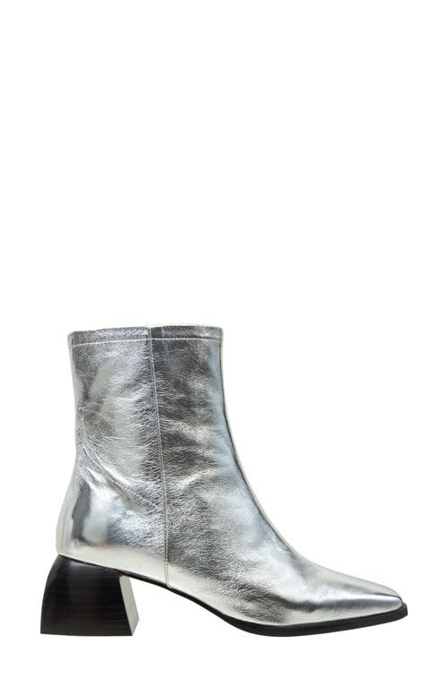 Linea Paolo Saylor Square Toe Boot In Silver