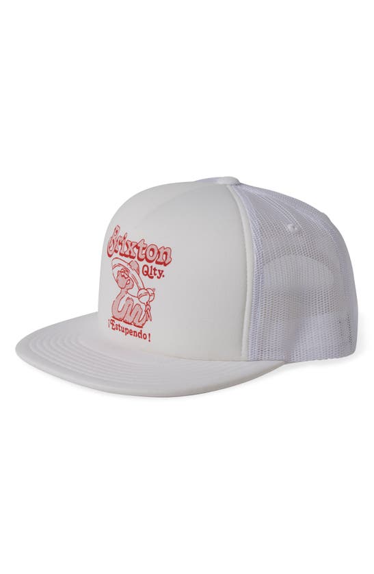 Shop Brixton Estupendo Trucker Hat In White