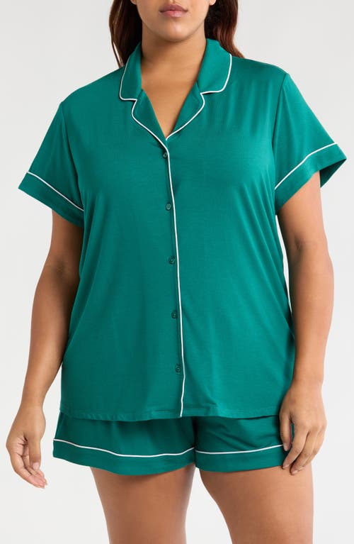 Nordstrom Moonlight Eco Short Pajamas In Green Storm