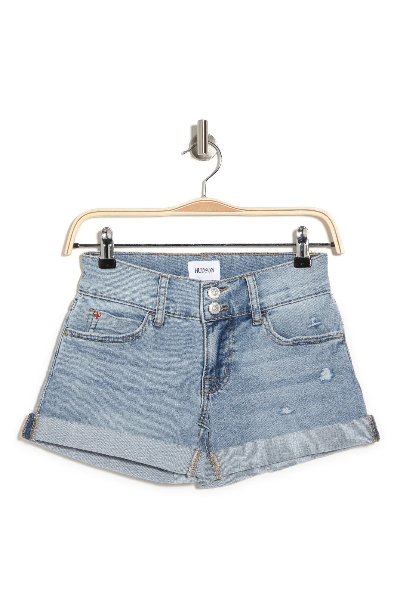 Hudson Ruby Distressed Mid Thigh Roll 