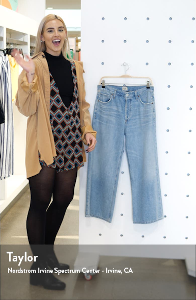 Serena High Waist Wide Leg Culotte Jeans, sales video thumbnail