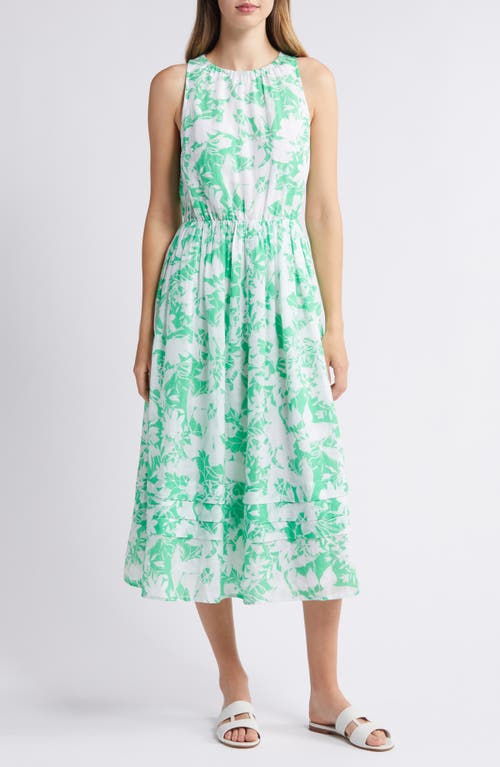 caslon(r) Floral Print Sleeveless Dress at Nordstrom,