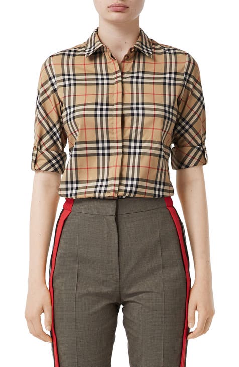 Burberry Luka Vintage Check Stretch Cotton Twill Shirt Nordstrom