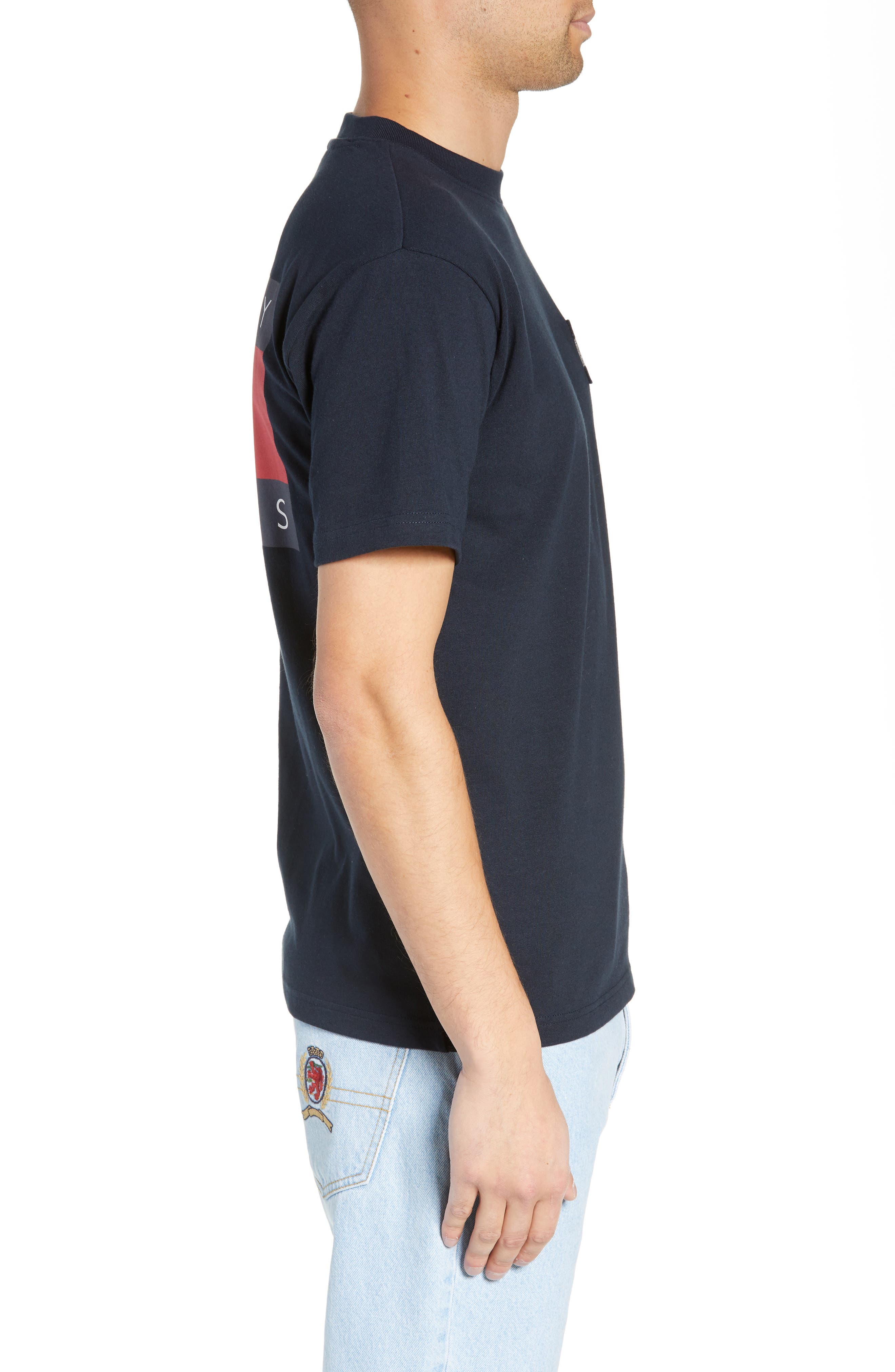 tommy jeans crest flag t shirt