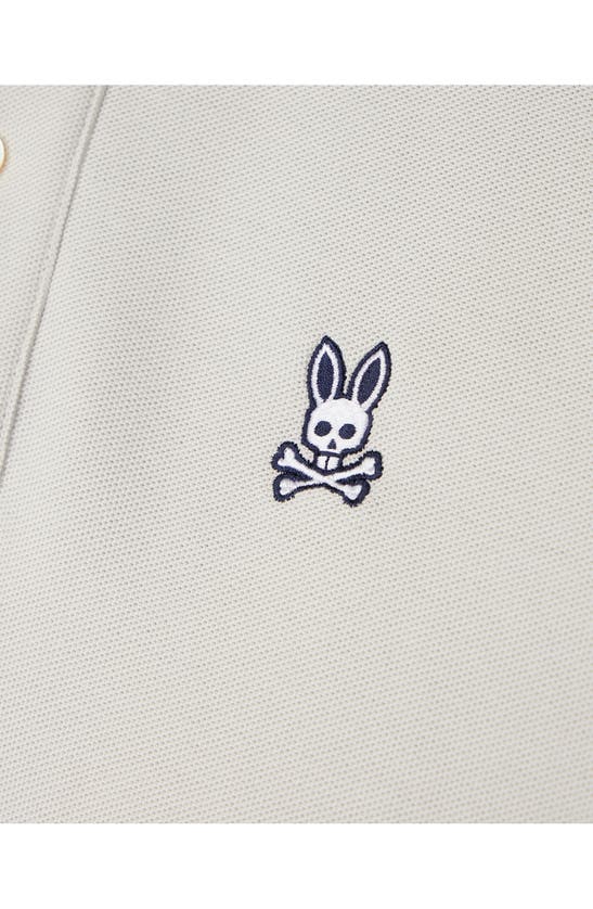 Shop Psycho Bunny Southport Pima Cotton Piqué Polo In Pearl