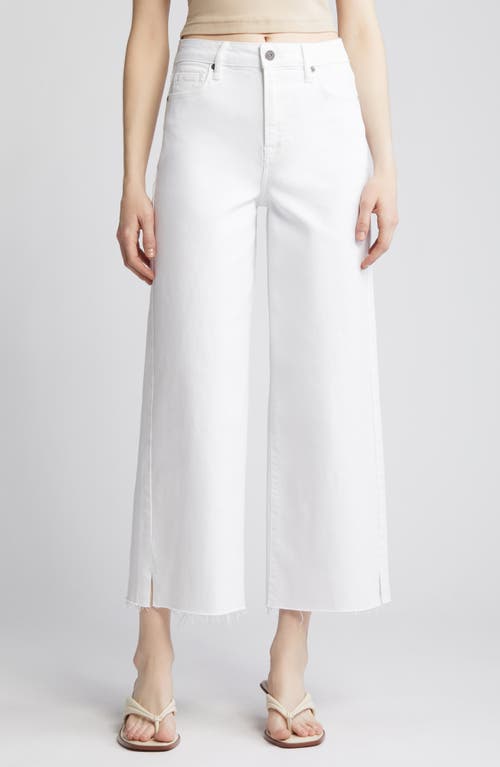 Wide Leg Ankle Jeans in White