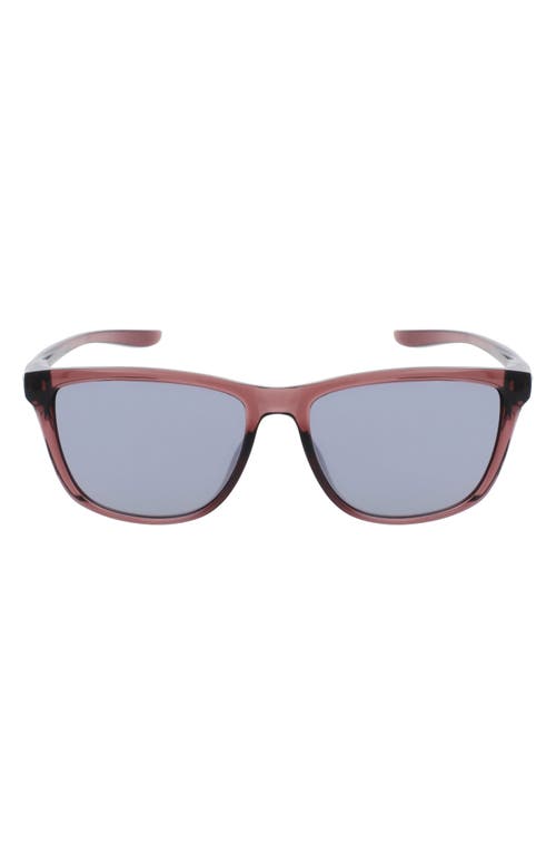 Nike City Icon 61mm Rectangle Sunglasses in Smokey Mauve /Grey at Nordstrom