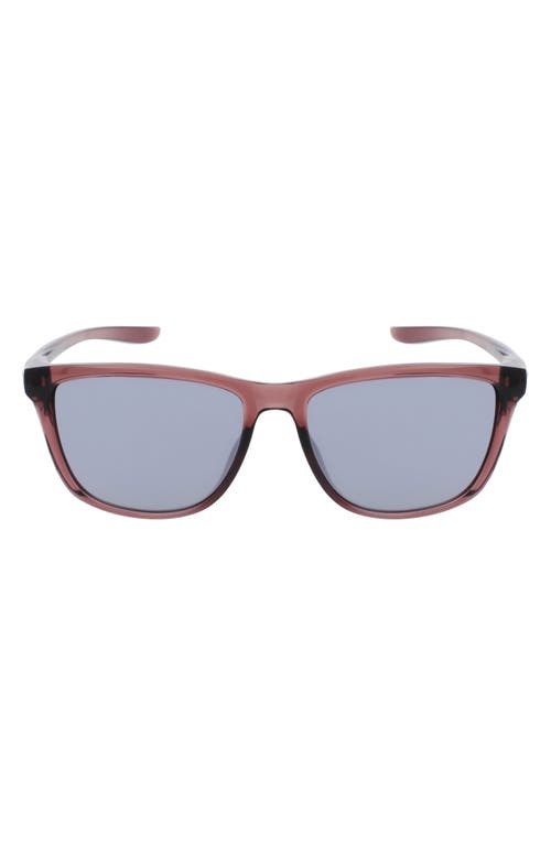 Shop Nike City Icon 61mm Rectangle Sunglasses In Smokey Mauve/grey