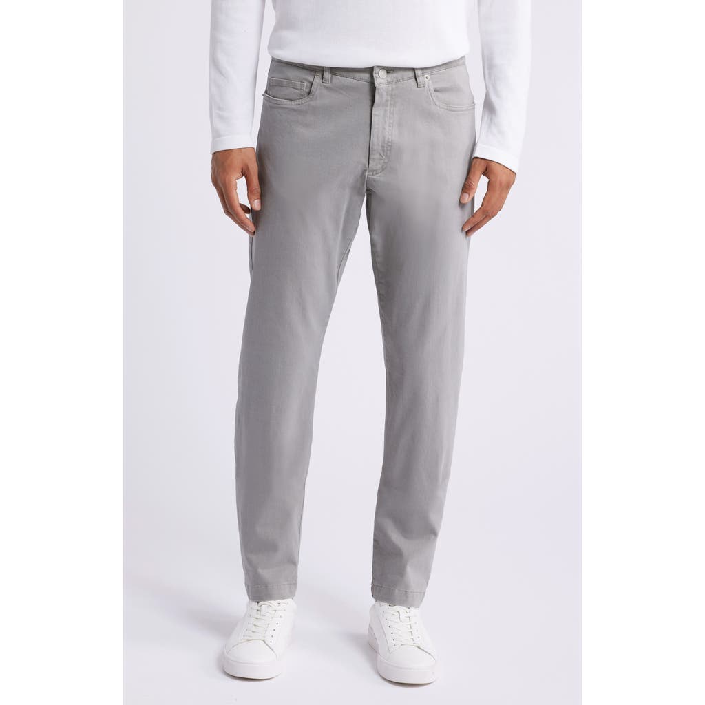 Jack Victor Jackie Stretch Wool Straight Leg Pants In Light Grey