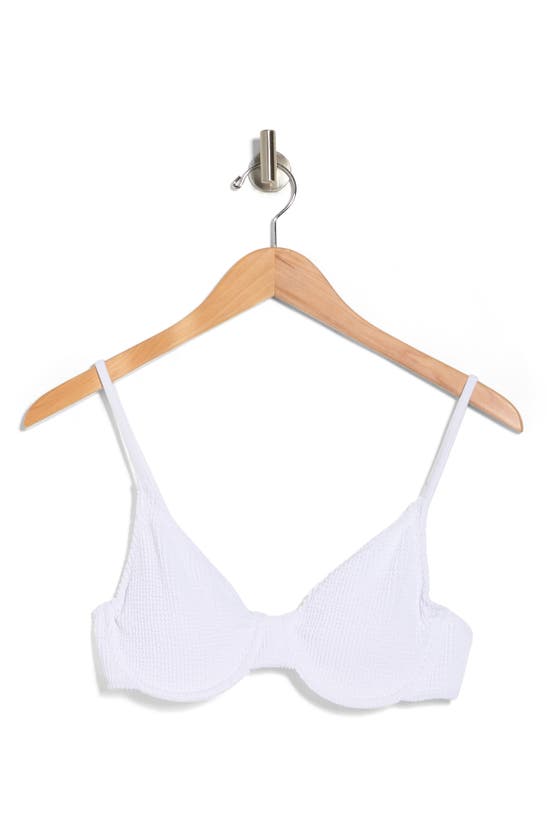 Shop Cyn And Luca Penny Pucker Swim Top In White
