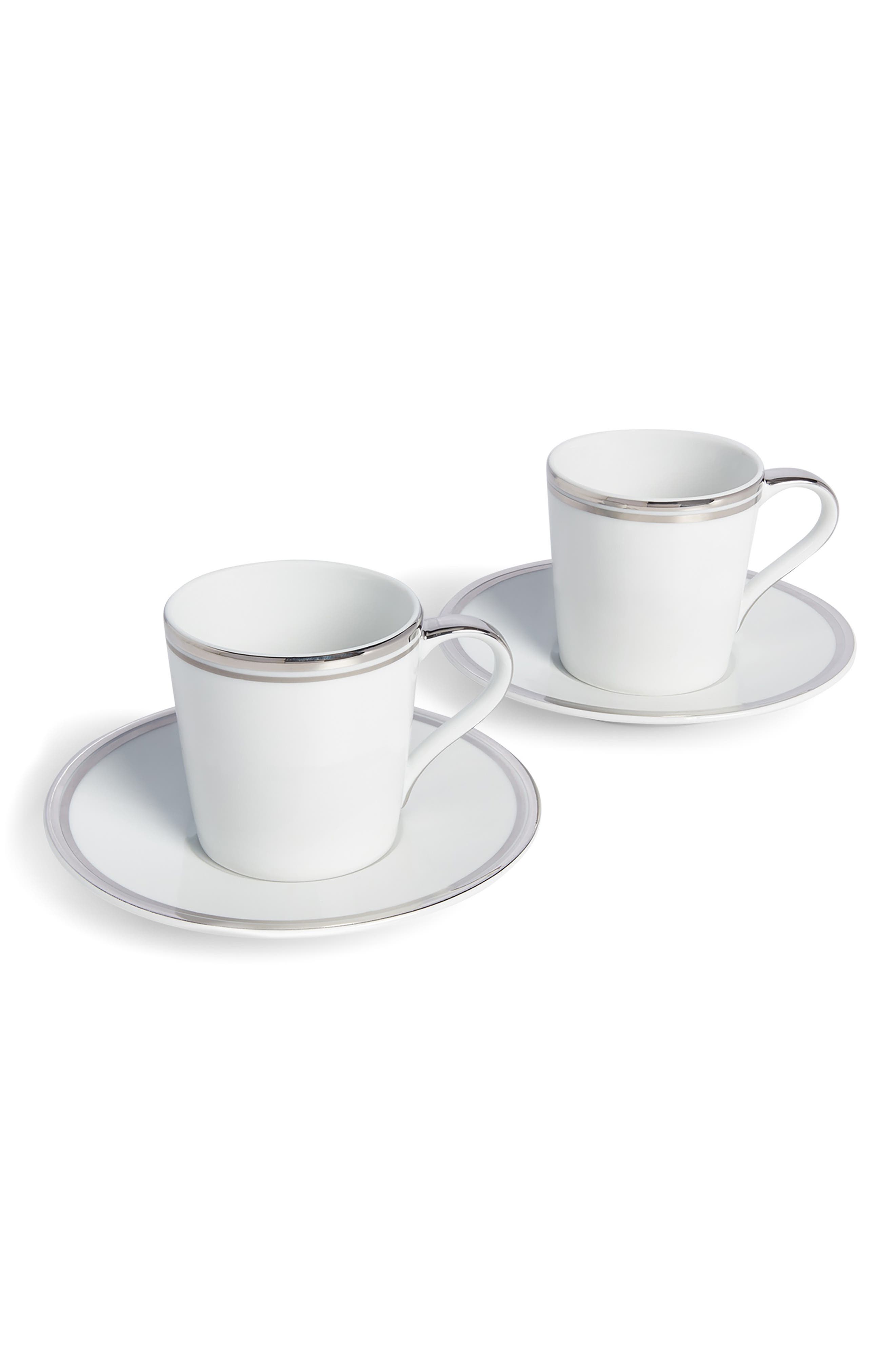 Ralph Lauren Wilshire Set of 2 Espresso Cups & Saucers Nordstrom