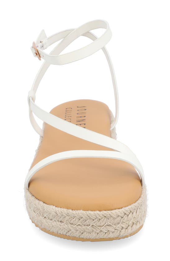 Journee Collection Odelia Tru Comfort Espadrille Sandal In White