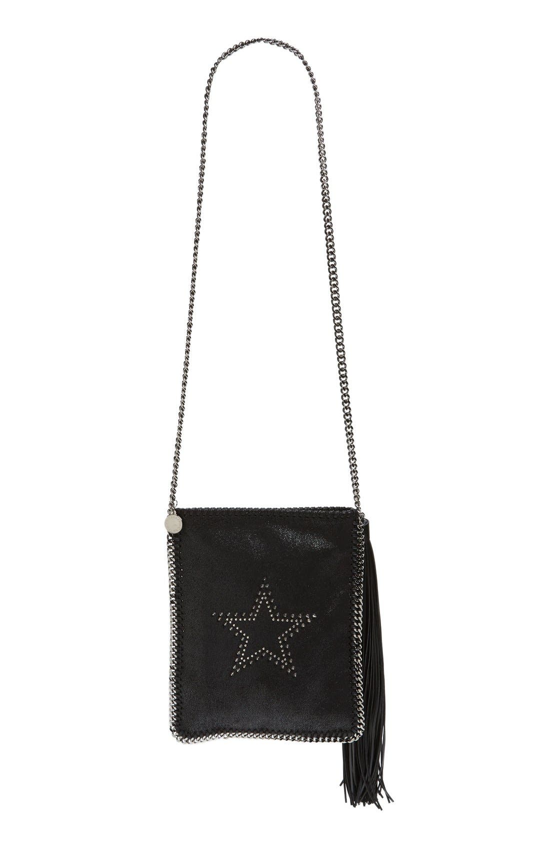 Stella McCartney 'Falabella Stars & Studs' Faux Leather Shoulder Bag