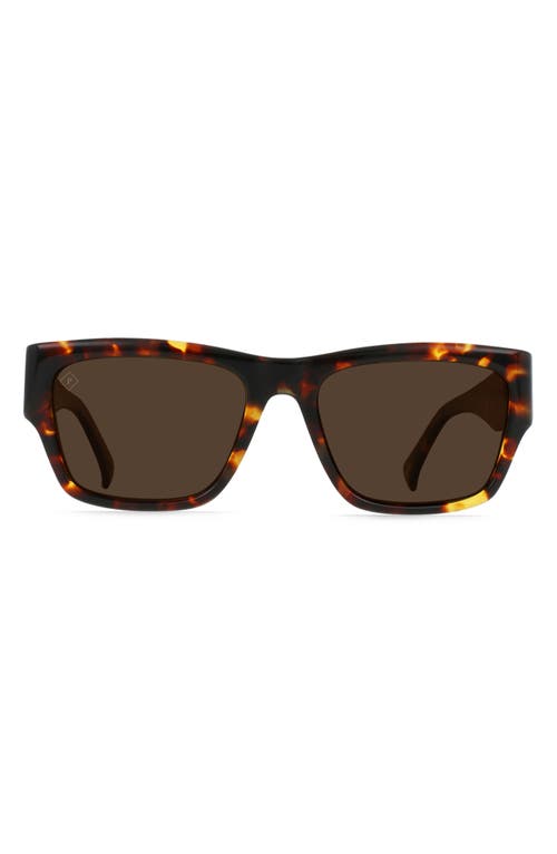Raen Rufio Polarized Rectangular Sunglasses In Brown