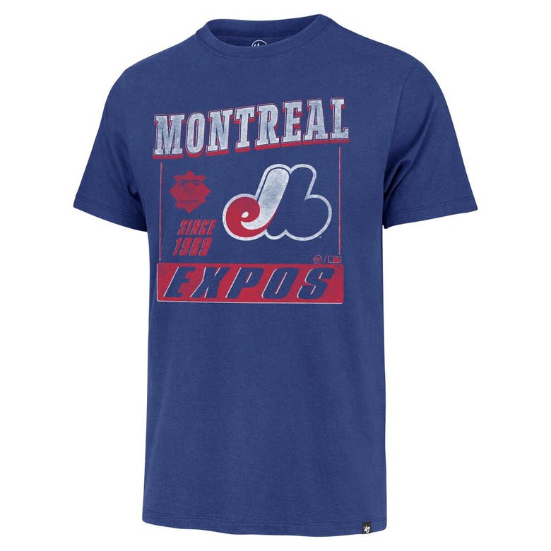 Shop 47 ' Blue Montreal Expos Cooperstown Collection Outlast Franklin T-shirt