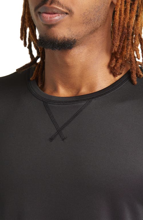 Rainforest Performance Base Layer Crewneck T-shirt In Black