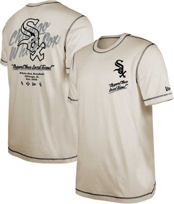 T-Shirt New Era League Essential Oversized Chicago White Sox Short Sleeve Black White - S