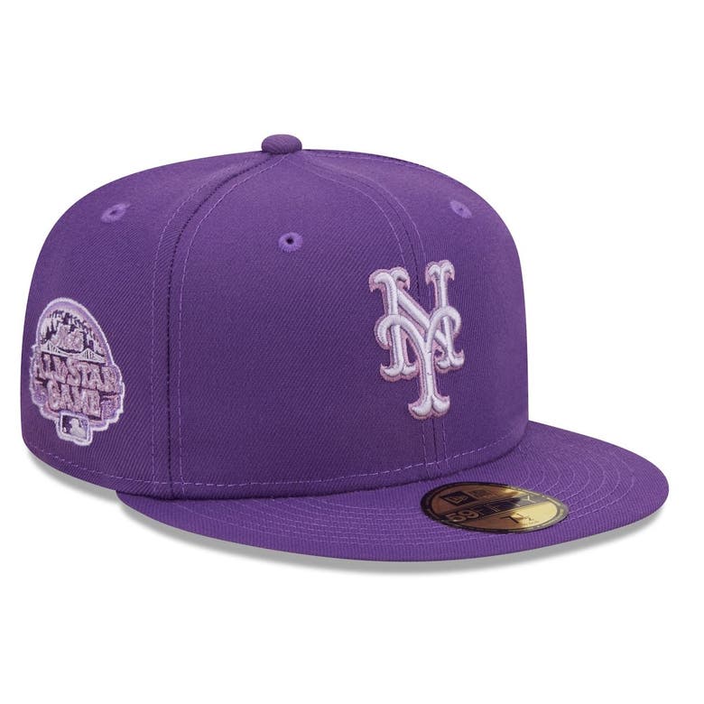 New Era Purple New York Mets Lavender Undervisor 59fifty Fitted Hat ...